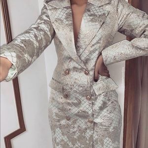 Unique Blazer Midi Dress